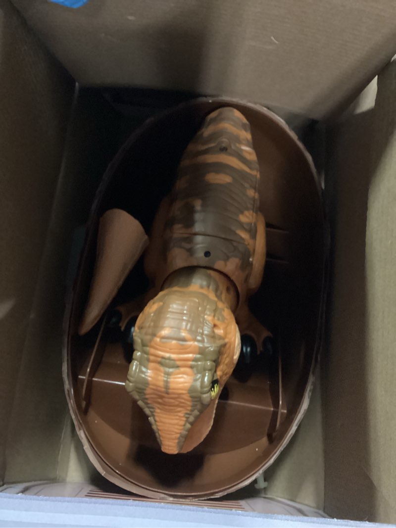 Condition photo showing Good Condition for Jurassic World Interactive Toy Dinosaur & Egg, Hatch & Train Your own Baby Dino with 100+ Sounds & Reactions, Kids Toys for Boys & Girls Aged 5 & Up