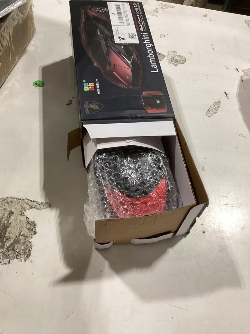 Condition photo showing New/Like New for miebely lamboghini rc car - 1:24 scale lambo toy car 3.7v 500mah, sián fast remote control car for boys 8-12, rc race model birthday gifts for kids adults boys girls age 6-12 year old lamboghini sian
