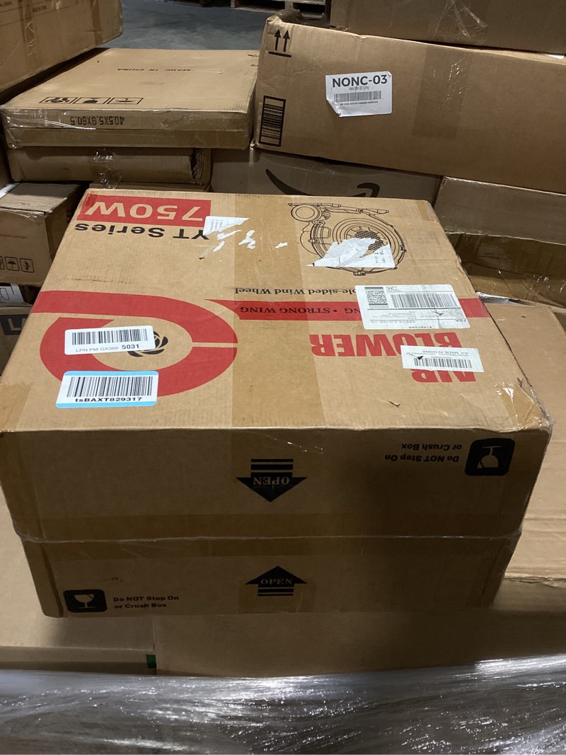 Condition photo showing As Is for 750w bounce house blower, powerful air blower for inflatables, portable bubble house blower pump fan for inflatable bouncy castle, jumper, water slide, leaf blower corded(750watt 1hp) 750w 1hp