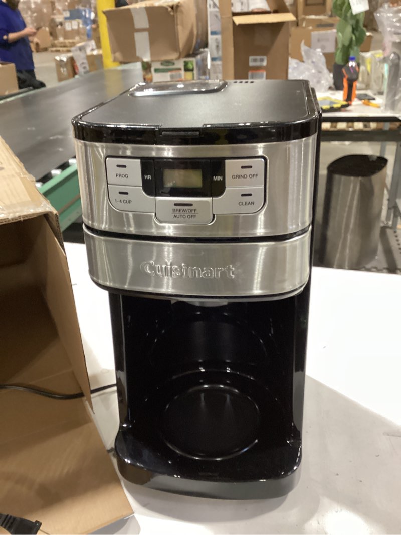 Condition photo showing As Is for Cuisinart 14-Cup Coffee Maker, Programmable PerfecTemp Glass Carafe Coffee Machine with 1-4 Cup Setting, Brew Strength Control and Pause, Stainless Steel, DCC-3200NAS 14-Cup Glass Stainless Steel