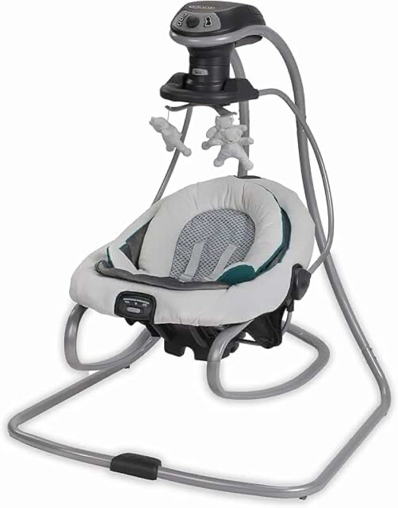 graco duetsoothe swing and rocker with removable swing seat and 6 swinging speeds for toddler swing seat and swing chair