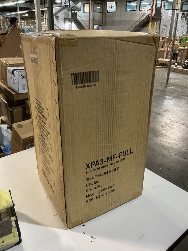 Condition photo showing New/Like New for Amazon Basics Cooling Gel-Infused Memory Foam Mattress Topper, CertiPUR-US Certified, 3 inches, full, Blue