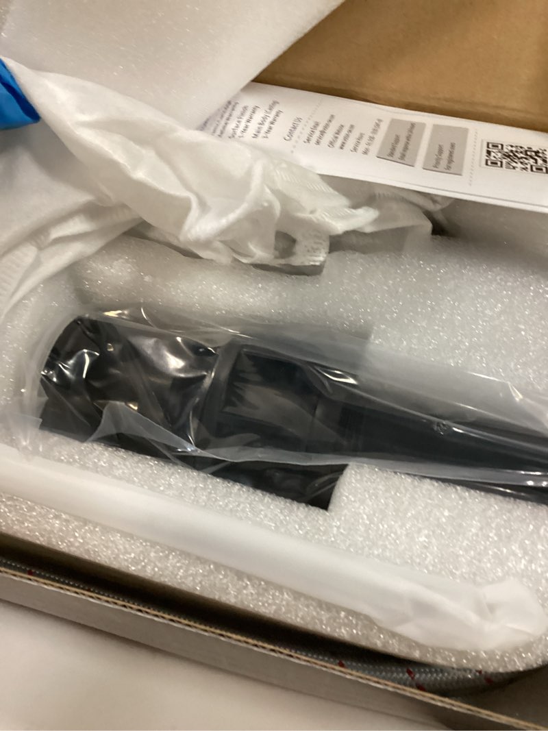 Condition photo showing New/Like New for voton chrome bathroom faucets waterfall bathroom sink faucet modern single handle bathroom faucet for 1 or 3 holes with deck plate and pop-up drain, rv sink camper farmhouse bathroom faucet regular single handle - 7.5 inches height chrome