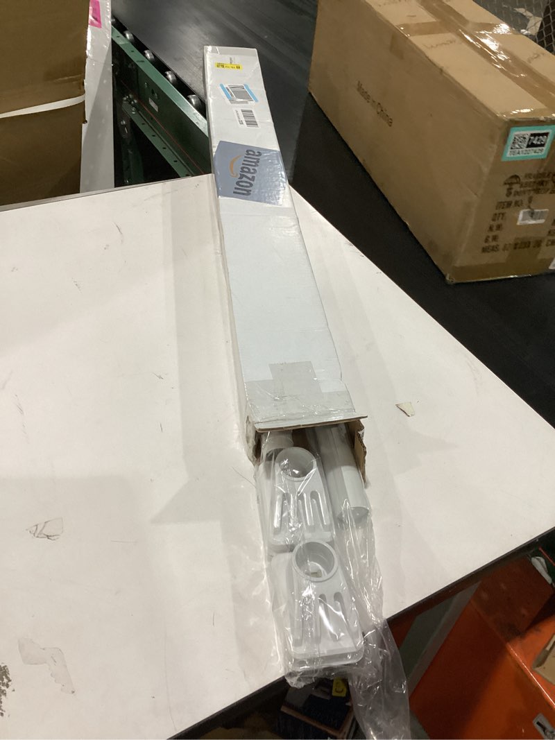 Condition photo showing Good Condition for heavy duty tension pole with suction base & one-click extension, 1.26in steel clothes rail & curtain rod 41-67in, no drill telescopic pole, 176lb support, multi-purpose for drying, bathroom, wardrobe white 41-67in