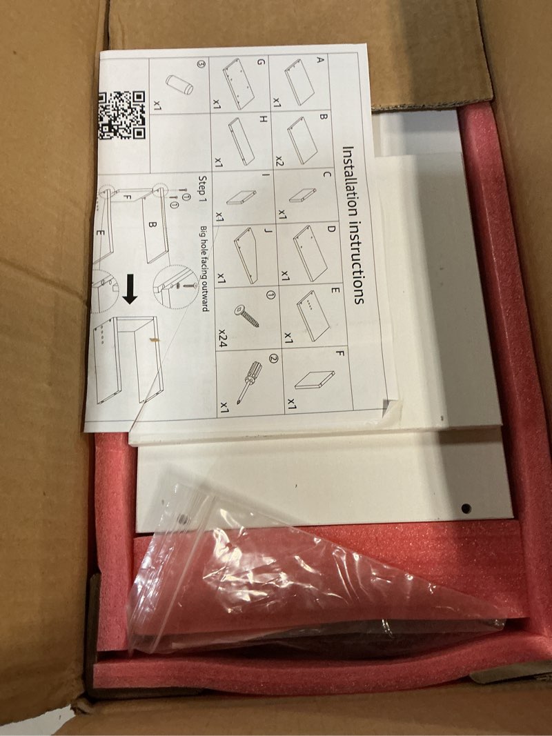 Condition photo showing New/Like New for desktop file organizer desk organizer shelf - white office organization shelves for top of desk organizers and accessories corner bookshelf table top shelving small hutch decorations for women office