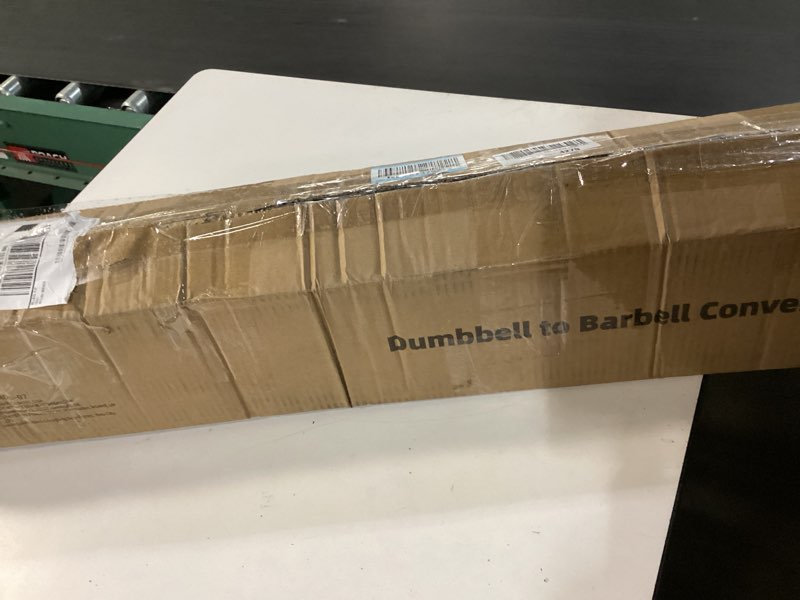 Condition photo showing New/Like New for sportneer dumbbell to barbell converter bar — heavy-duty, adjustable fit, tool-free setup, up to 200 lb capacity, barbell converter bar for squats, bench press, deadlifts, home gym