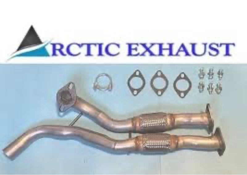 Front Flex Pipe Exhaust Muffler Pipe 2" Inlet (OD) Compatible with 2012-2016 Cadillac SRX 3.6L 73010