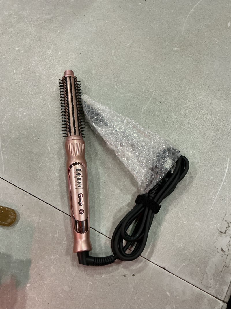 Condition photo showing Good Condition for thermal brush, heated round brush & curling iron with ceramic ionic technology, hair tools for volumizing & styling, travel-friendly hot comb with adjustable temperature?gold 1 inch?
