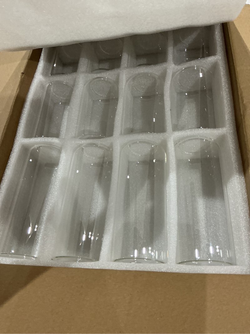 Condition photo showing Good Condition for glass bud vases set of 24, clear flower vase for centerpieces, small vases for flowers, decor centerpiece for bathroom, decorative vases for house warming clear 24