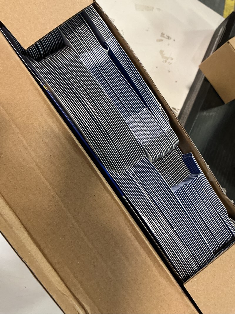 Condition photo showing Good Condition for Engrowtic 50 Pcs Thank You Paper Boxes Ribbon Gift Treat Boxes with Handles 5.9 x 3.5 x 3.5 Inch Gold Foil Print for Graduation Wedding Baby Shower Holiday Party(Royal Blue)
