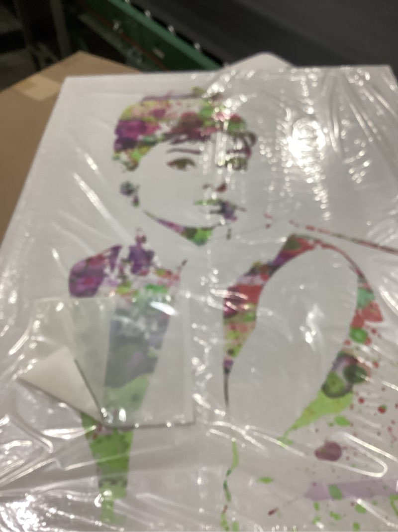 ART.COM Stretched Canvas Print Audrey Hepburn 2 by NaxArt, 24" x 32"