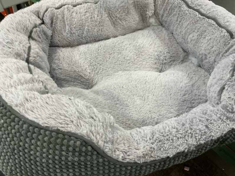 Condition photo showing As Is for invenho medium dog beds for medium dogs washable, rectangle dog bed medium size dog, orthopedic dog bed, warming soft calming sleeping puppy bed durable pet bed with anti-slip bottom m