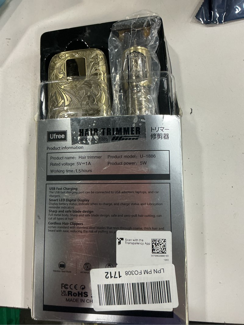 Condition photo showing Good Condition for ufree foil shavers electric razor for men, beard trimmer grooming shaving kit, hair trimmer, cordless head shavers for bald men barber clippers, birthday gifts for him
