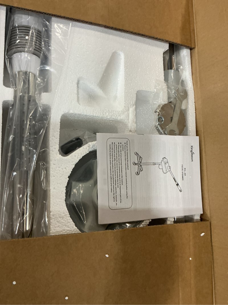 Condition photo showing Good Condition for professional nano ionic facial steamer with ozone – 700ml large capacity stand facial steamer for deep pore cleansing, hydration and 60 min timer for salon, and home skin care use