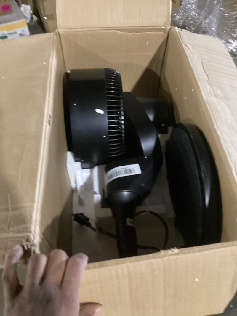 Condition photo showing Good Condition for dreo fan for bedroom, 90ft airflow, 20db quiet fan, 90° oscillating standing fan, dc motor, 8+h speeds, 3 modes, 38-42'' adjustable height, 8h timer, air circulator for room, 105° manual vertical black