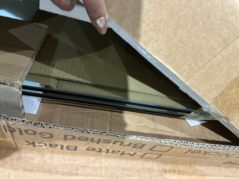 Condition photo showing Good Condition for hasipu frameless sliding shower door 44–48" w x 76" h — 5/16" (8mm) sgcc ansi tempered glass, explosion?proof film, nano coating, silent rollers, magnetic seal, bright silver hardware bright silver 44-48" w x 76" h