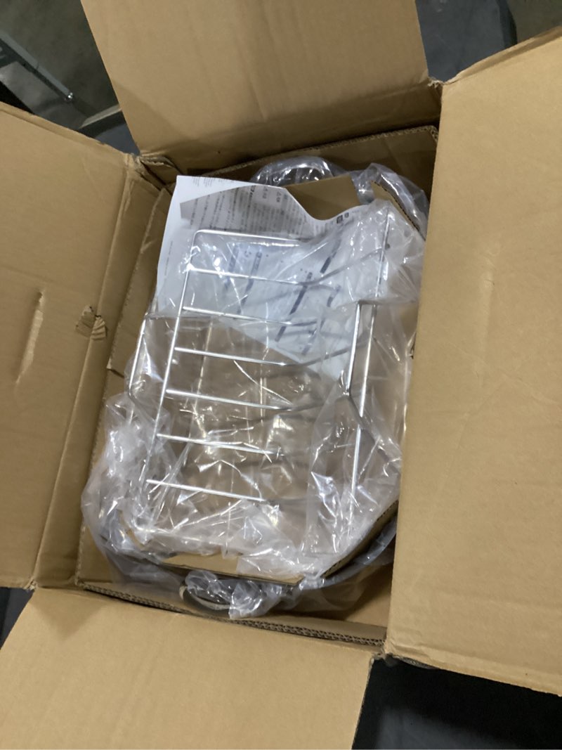 Condition photo showing New/Like New for amazon basics stainless steel rectangular roasting pan with rack, 16 in