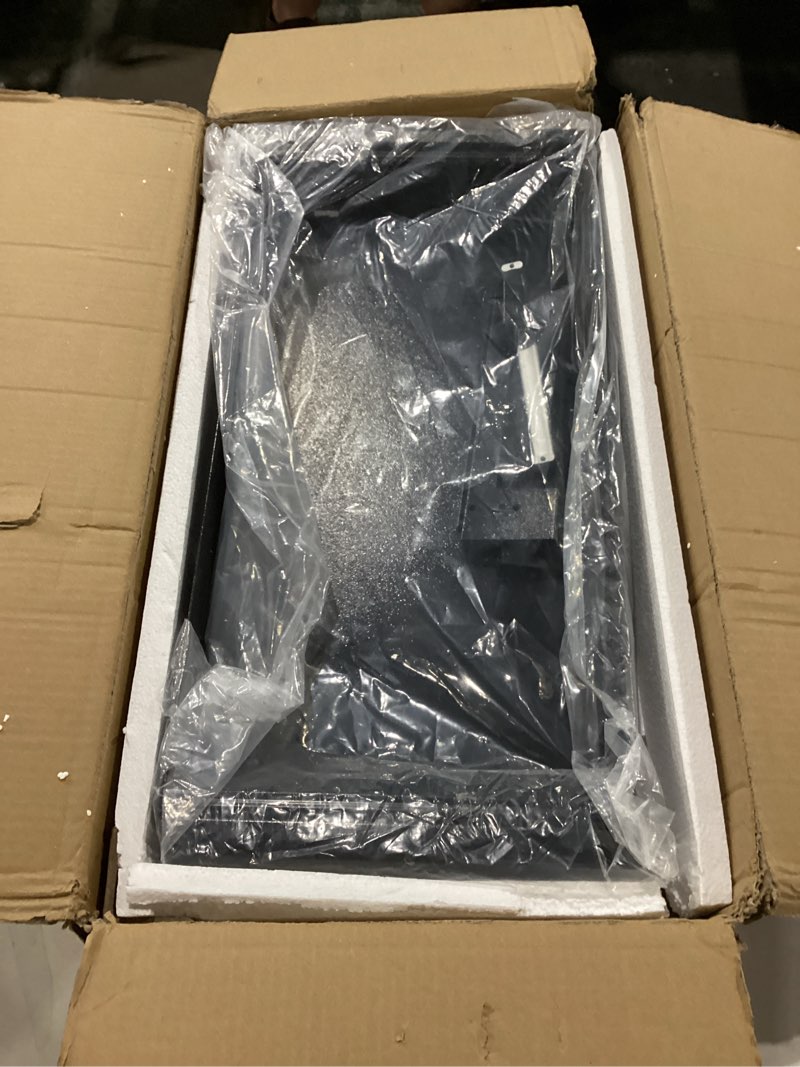 Condition photo showing As Is for (parts seem to be missing))under desk drawer black 21\" with 4 divider trays, under shelf pencil drawer pull-out, standing desk metal storage attachment slide out for workbench black_dual mode