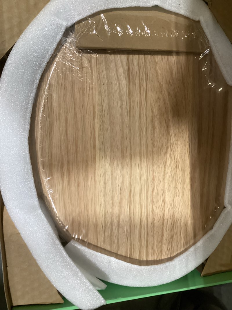 Condition photo showing Good Condition for toilet seat, oak wood, solid wood, high gloss finish, piklids (round)
