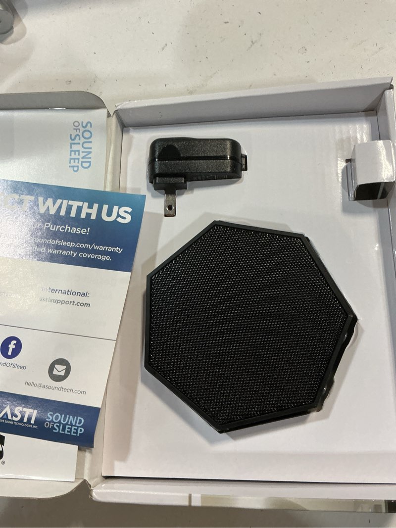 Condition photo showing New/Like New for adaptive sound technologies lectrofan classic white noise machine - compact sleep sound machine for bedroom, travel, study and more - 20 non-looping fan & white noise variations - black