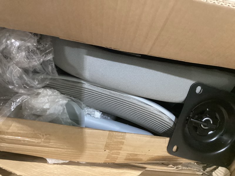 Condition photo showing New/Like New for dumos drafting chair - ergonomic tall office for standing desk, counter with height adjustable and comfortable lumbar support, fixed armrests, grey grey 18.49"d
