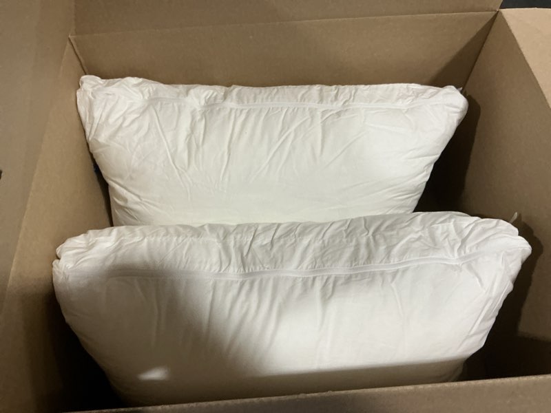 Condition photo showing Good Condition for casper sleep original pillow 2-pack, standard size – medium soft feel, down-alternative fill, supports side, back & stomach sleepers, neck pain relief, machine washable standard two pack