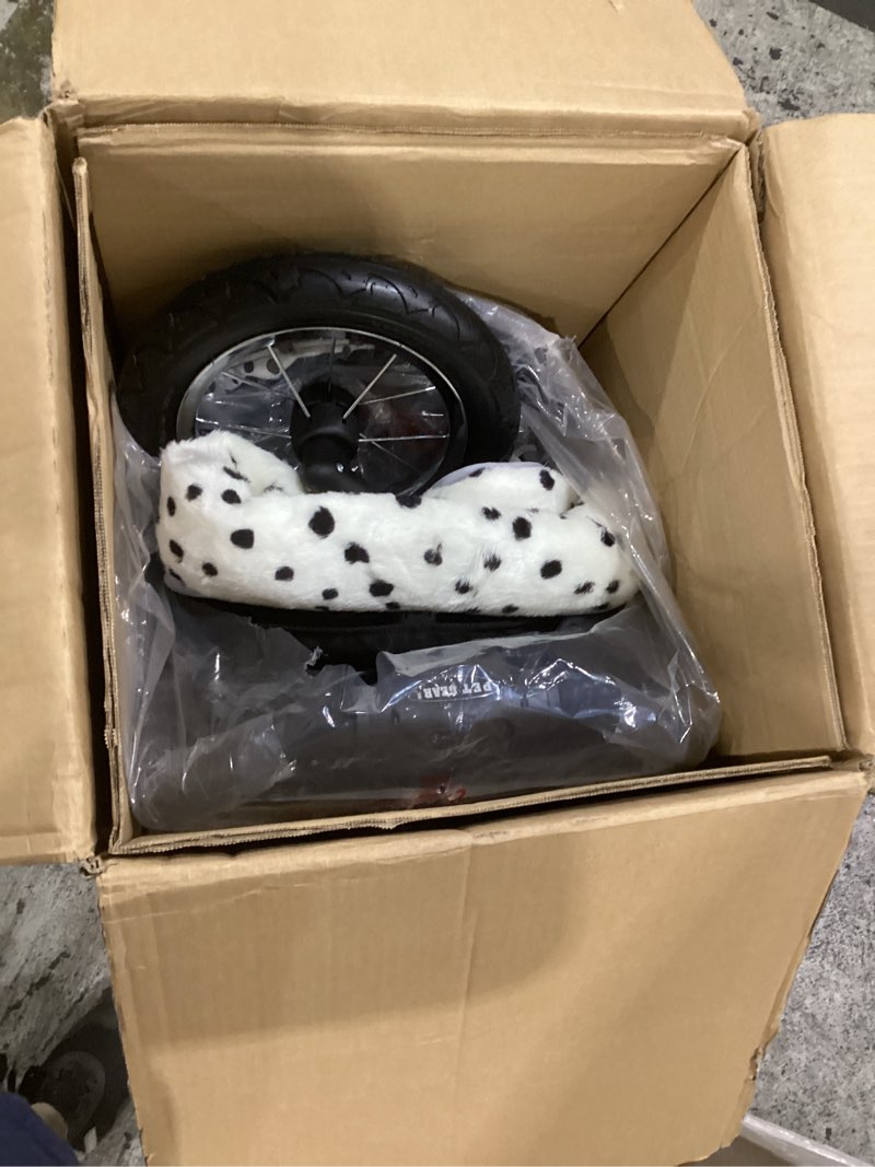 Condition photo showing Good Condition for pet gear no-zip nv pet stroller for cats/dogs, zipperless entry, easy one-hand fold, gel-filled tires, plush pad + weather cover included, black spots