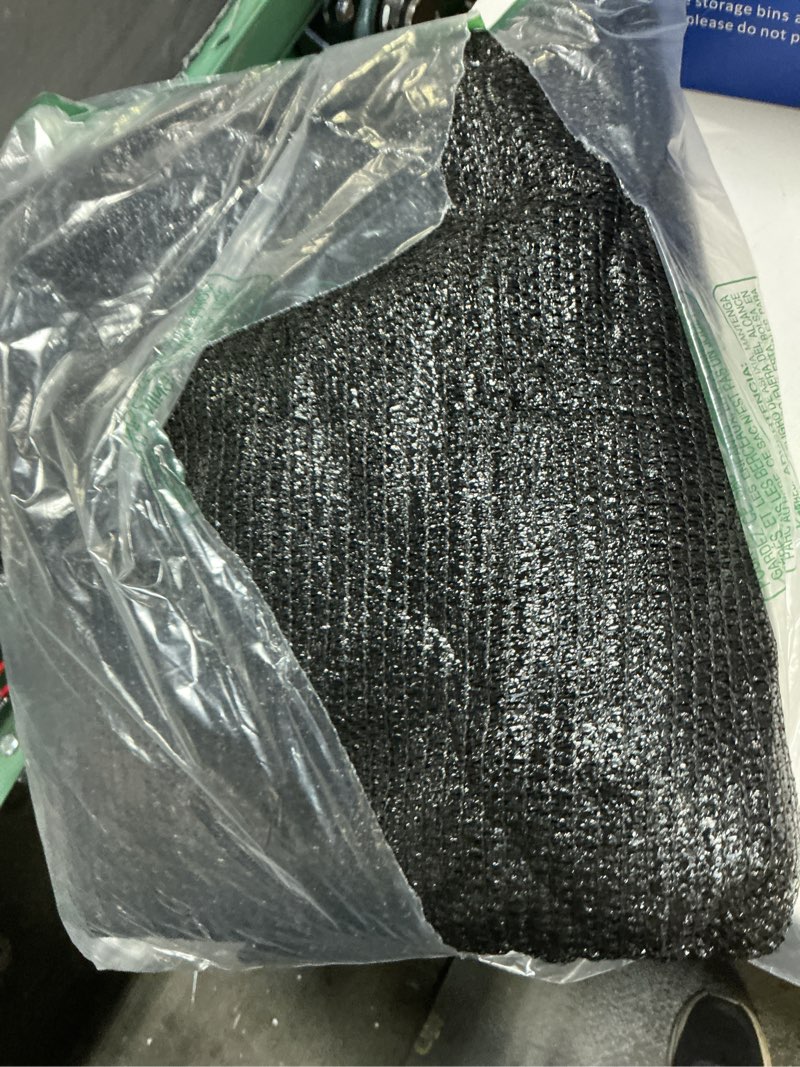 Condition photo showing Good Condition for winemana black shade cloth 70%, 8x20 ft mesh tarp - garden shade for greenhouse, patio, vegetables, plants cover and chicken coops, sun shade net for outdoor protection with reinforced grommets 8 ft x 20 ft 70%