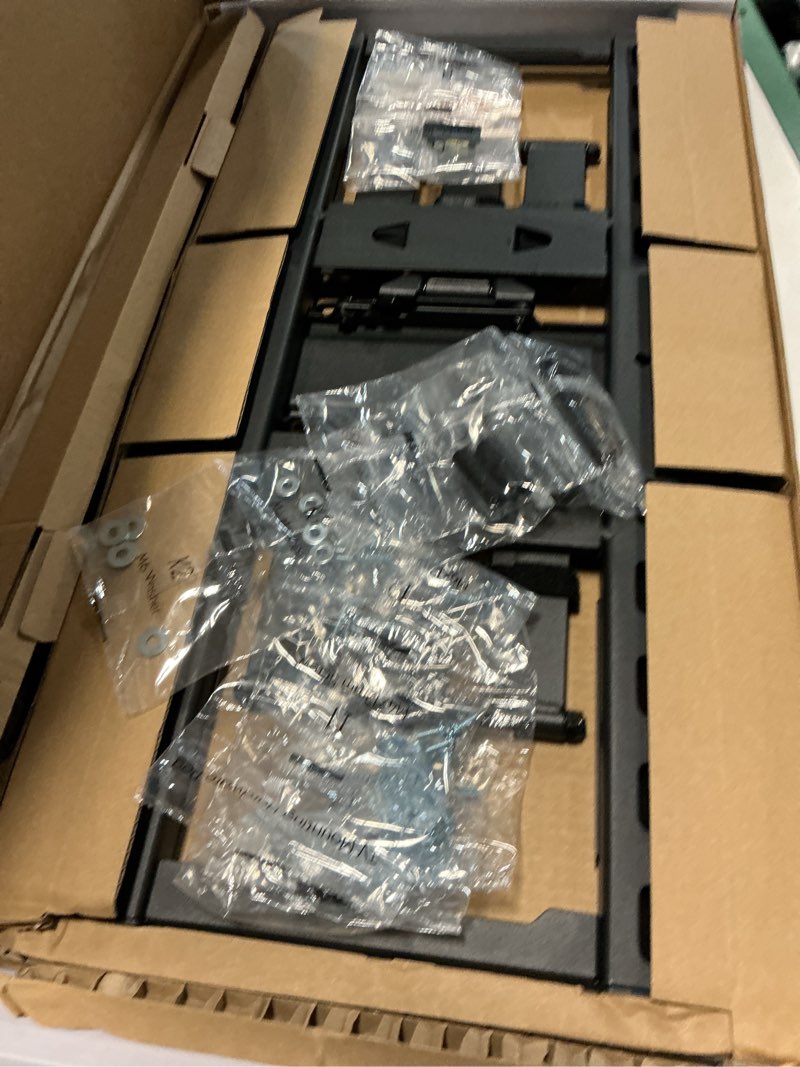 Condition photo showing New/Like New for onn ultra-slim full motion tv wall mount for 50" to 86" tvs, ul listed, swivel ±45°, up to +5°/-20° tilting