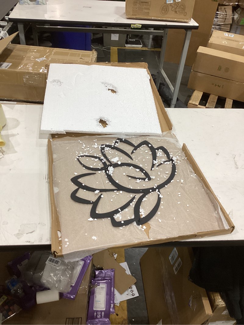 this lotus flower metal wall art is from dekadron