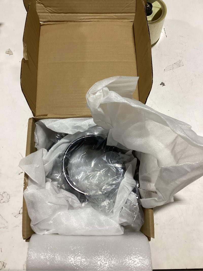 Condition photo showing Good Condition for 7" headlight trim ring 4.5" fog light trim ring set visor style fit for harley softail fl 1994-2017 (black)