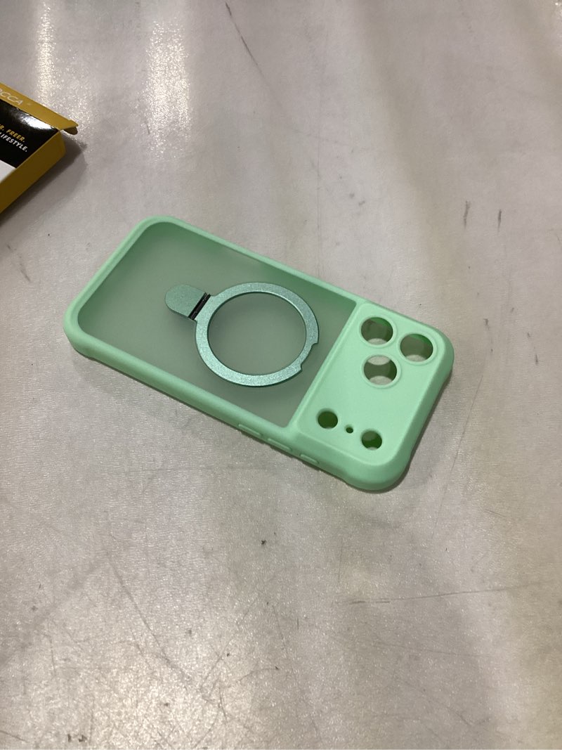 Condition photo showing Good Condition for MOCCA Design for iPhone 17 Pro Max Case, Compatible with Magsafe [Premium Invisible Magnetic Ring Stand] [Military Drop Protection] Full Camera Guard Translucent Matte Slim Phone Cover,Matcha Green Matcha Green iPhone 17 Pro Max 6.9inch