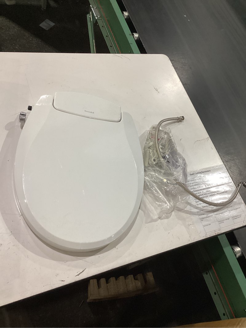 Condition photo showing Good Condition for brondell bidet toilet seat non-electric swash seat, fits round toilets, white – dual nozzle system, ambient water temperature – bidet with easy installation s101 round