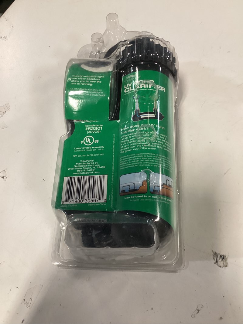 Condition photo showing New/Like New for TotalPond UV Pond Clarifier