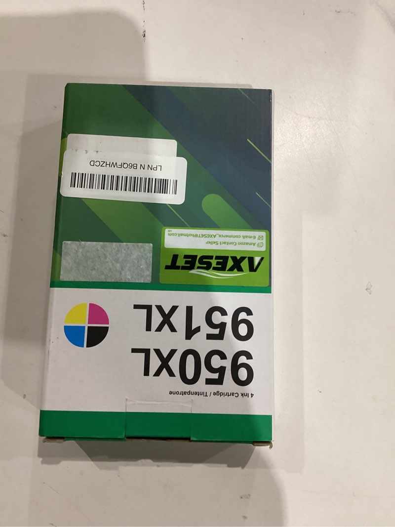 Condition photo showing New/Like New for Compatible 950XL 951XL Ink Cartridges Combo Pack Replacement for HP OfficeJet Pro 8600 8610 8620 8100 8630 8660 8640 8615 76DW 251DW, Black, Cyan, Magenta, Yellow, 4-Pack black cyan magenta yellow