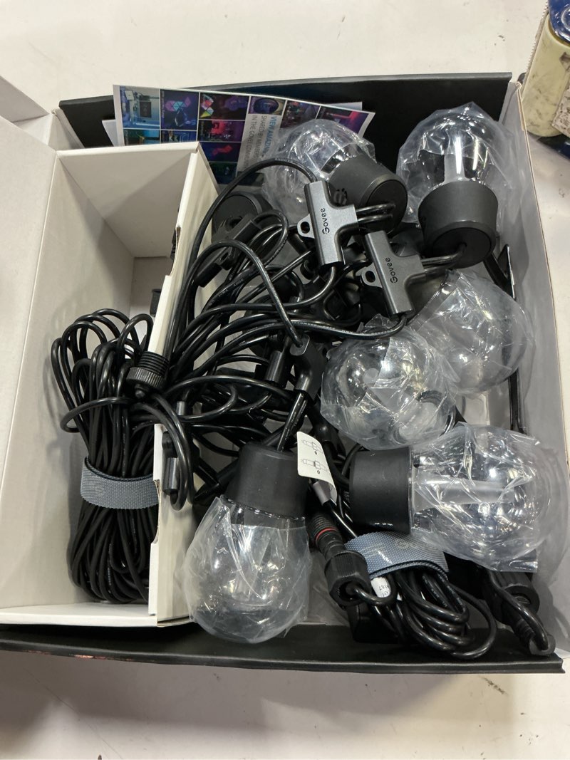 Condition photo showing Good Condition for govee 48ft smart outdoor clear bulb string lights