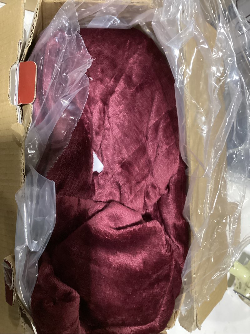 Condition photo showing Good Condition for Homemate Electric Heated Blanket Full - 72"x84" Heating Bed Blankets Throw with 10 Heating Levels 8 Hours Auto Off Fast Heating Over-Heated Protection Ultra Soft Warm Flannel ETL Certified Red 07-wine Red Full 72"x84"