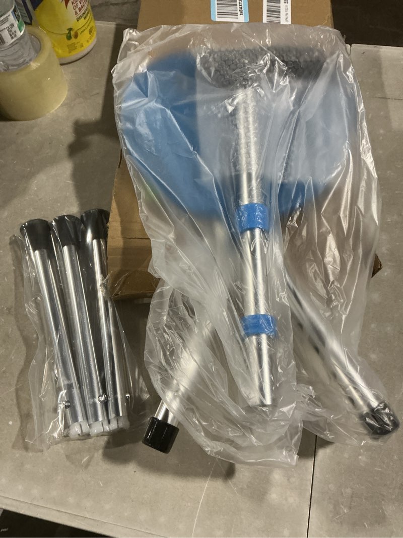 Condition photo showing Good Condition for hold 440 lbs folding canes with seat walking stick height adjustment cane seat capacity frosted handle with magnetic therapy stone crutches stool blue