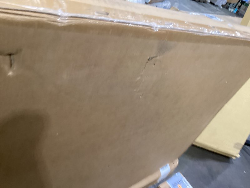 Condition photo showing As Is for midwest homes for pets ginormous double door 54-inch dog crate for xxl dogs breeds; great dane, mastiff, st. bernard, drop pin assembly requires two people; divider panel not included; black: sl54dd