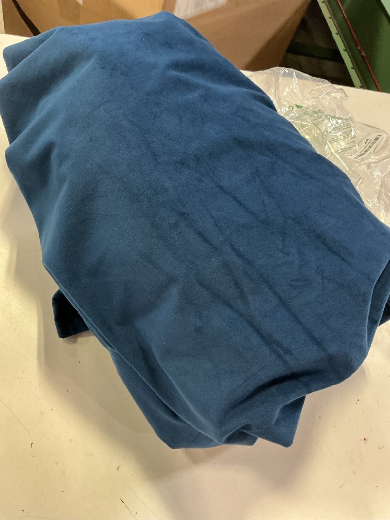 Condition photo showing Good Condition for RYB HOME Velvet Curtains 96 inches - Blackout Curtains for Living Room,Thermal Insulated Noise Reducing Panels Luxury Vertical Sense Window Decor for Party Backdrops, Navy Blue, W52 x L96, 2 Panels 52"W x 96"L (Pack of 2) Navy Blue