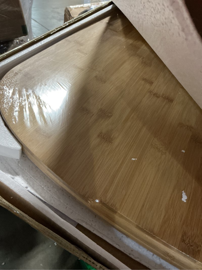 Condition photo showing Good Condition for bamboo cutting board for kitchen, 36"l x 24"w x 1"h, extra large butcher block chopping board with deep juice grooves & back inner handle, large charcuterie board - natural natural bamboo 36"l x 24"w