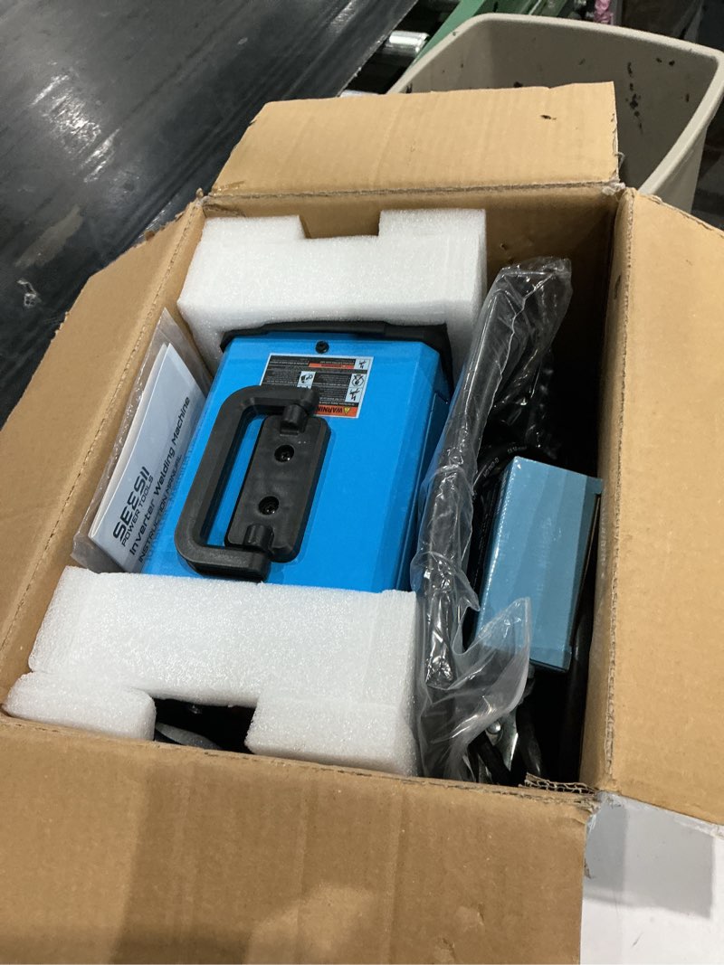 Condition photo showing Good Condition for seesii 135a mig welder 110v - 3-in-1 gasless flux core/lift tig/stick welding machine, 7.7lbs portable igbt inverter, large digital display multi process welder blue