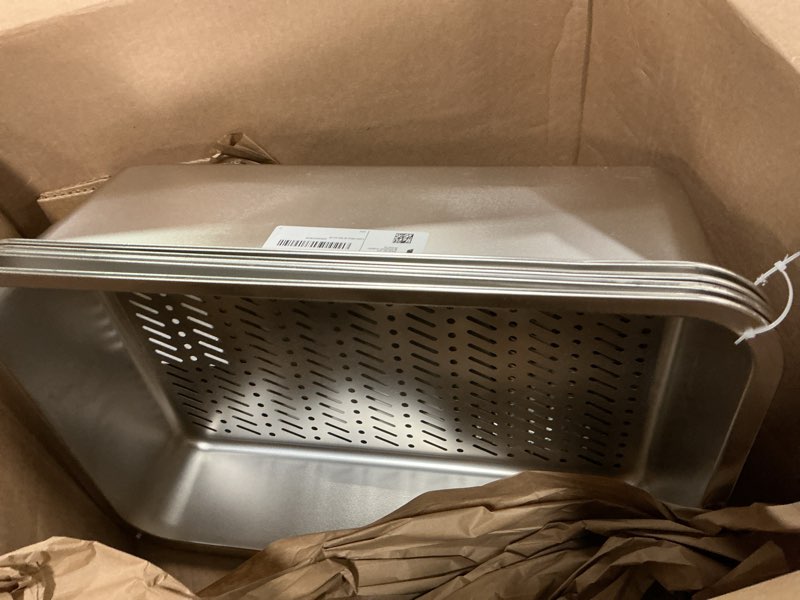 Condition photo showing Good Condition for 2 Pack Stainless Steel Sifting Litter Box for Pine Pellets,Sifting Cat Litter Box for Wood Pellets,Extra Large Sifter Litter Pan System with Litte Liners and Scoop-20 ''Lx 13.8''W x 6''H