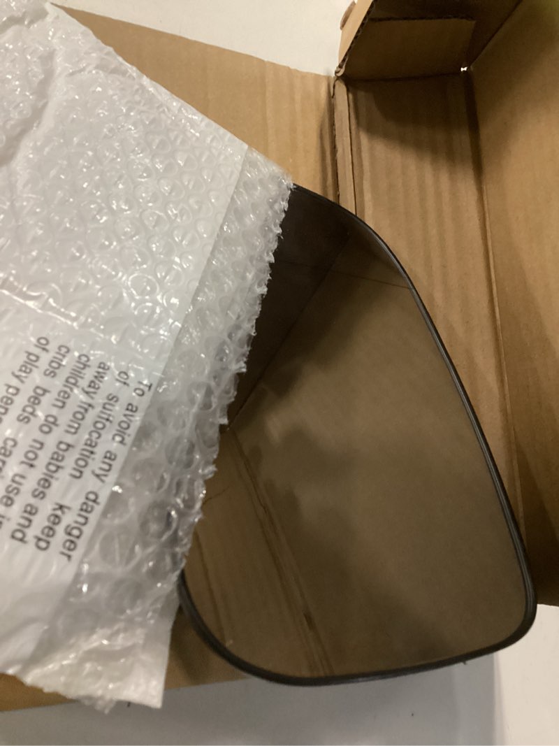 Condition photo showing As Is for Driver Side Mirror Replacement Glass for Toyota Prius 2004-2009, Automotive Exterior Heated Left Side View Mirror Glass for 2004 2005 2006 2007 2008 2009 Toyota Prius