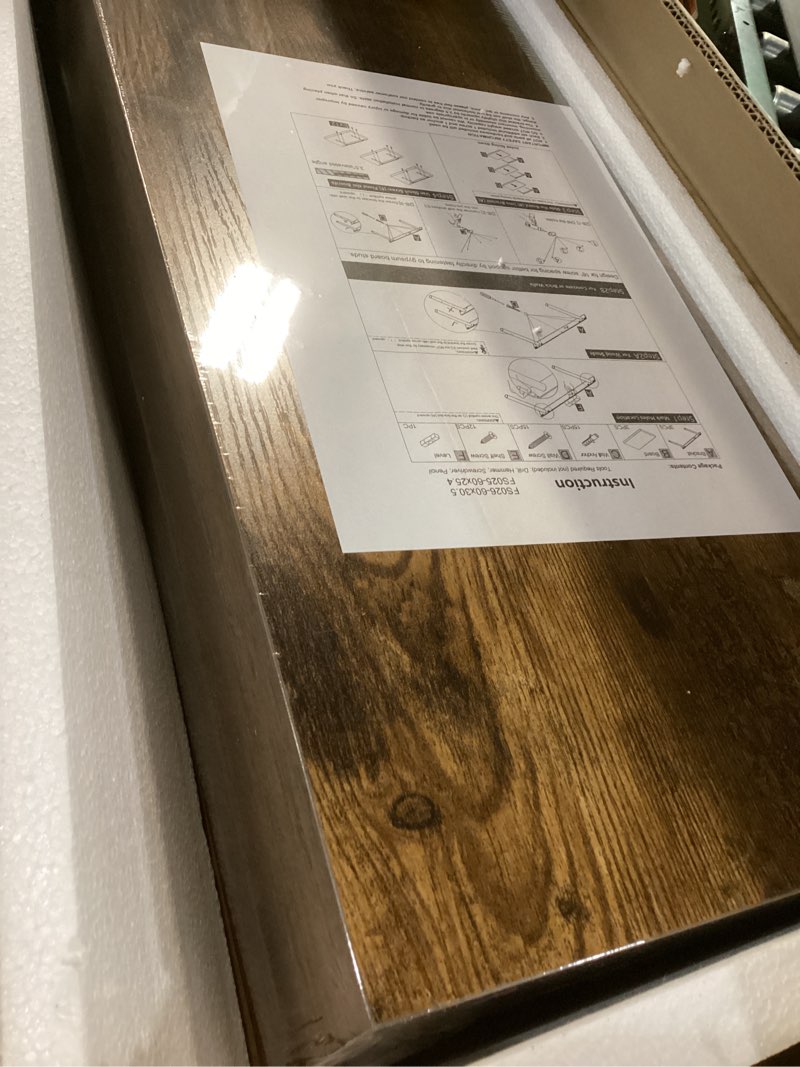 Condition photo showing New/Like New for QEEIG 10" Deep Floating Shelves for Wall - 10 x 24 inch Book Shelf Bathroom Bedroom Kitchen Living Room Hanging Bookshelf Farmhouse Set of 3, Rustic Brown (025-60BN3) 10"D x 23.6"W Brown