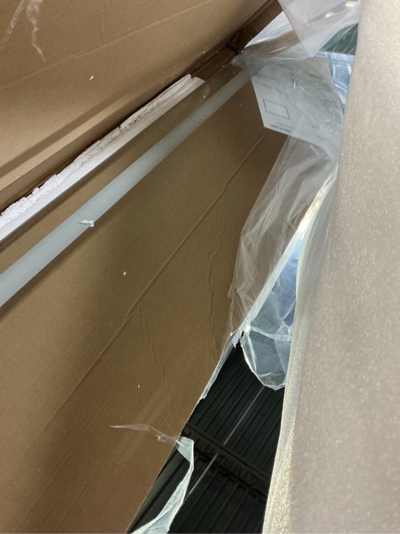 Condition photo showing Good Condition for koonmi 30x40 led bathroom mirror, backlit + front lit, led bathroom mirror with lights for wall, 3 colors, anti-fog, dimmable brightness, memory function, tempered glass 3 color modes 40"l x 30"w