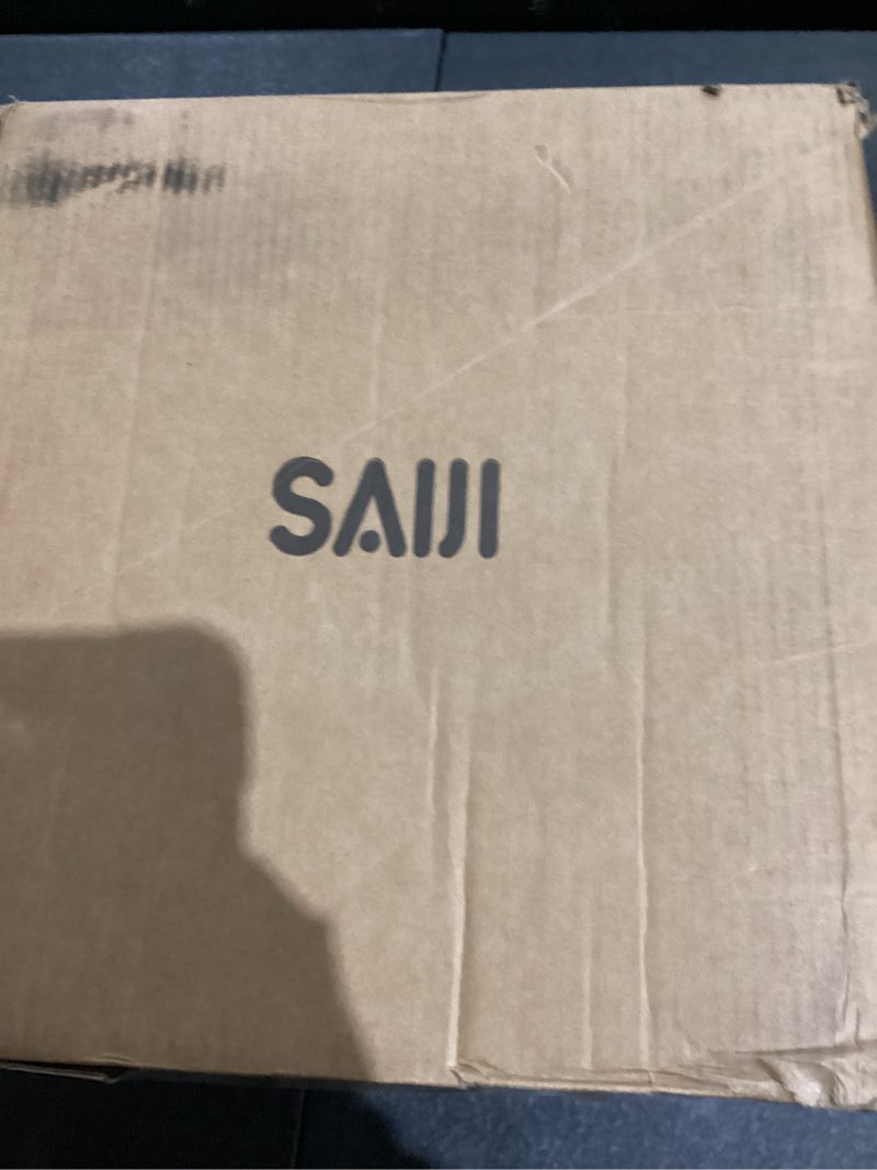 Condition photo showing Good Condition for SAIJI Laptop Stand for Desk, Stable Standing Laptop Riser with Foldable Mouse Pad, Standing Computer Stand with 4 Adjustable Height Up to 20.47", Tall Stand Fit All Laptops Under 17.3"