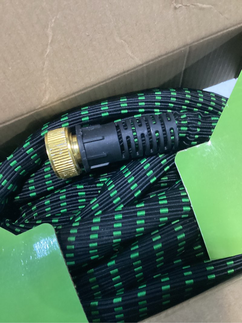 Condition photo showing As Is for flex-able hose flex-able xtreme hose 100ft - kink free, expandable, heavy duty, green
