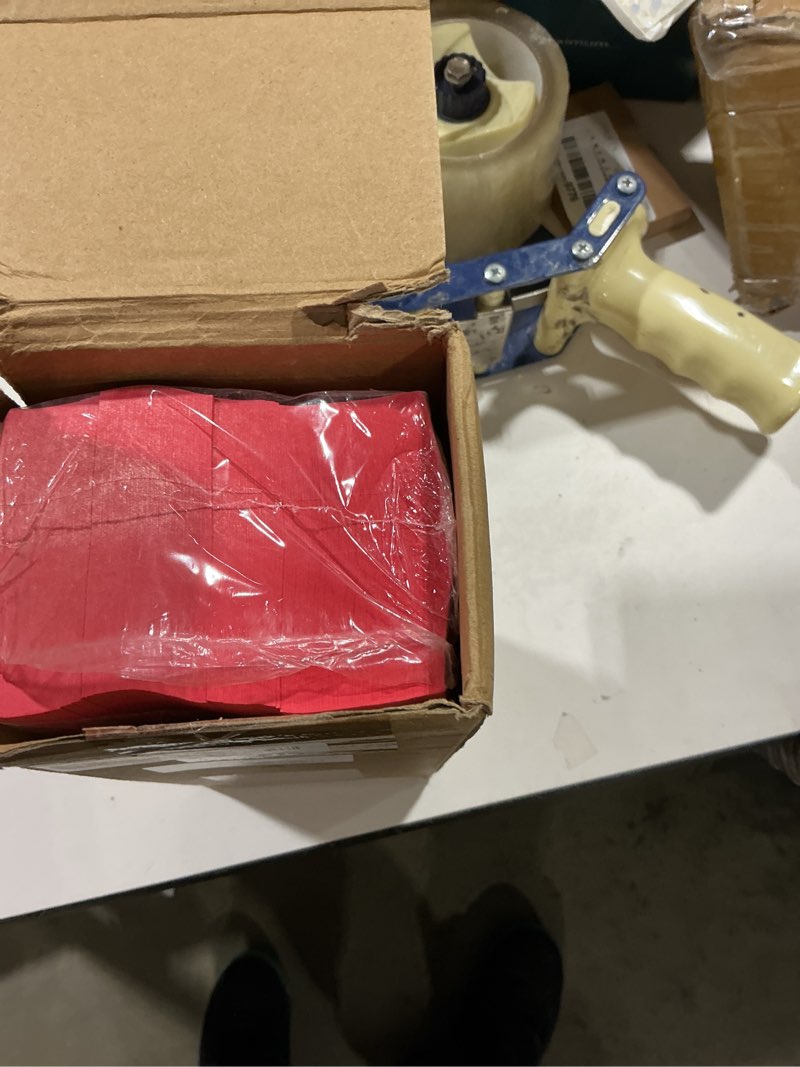 Condition photo showing Good Condition for kosiz 1000 sheets raffle tickets with 10 bid numbers per sheet colored raffle tickets sheets for chinese auction basket silent auction church events(red)