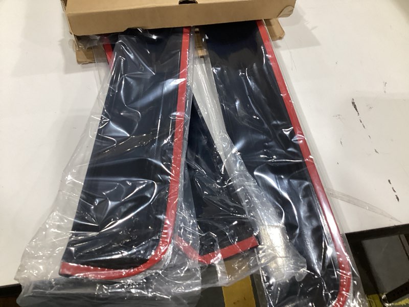 Condition photo showing As Is for window rain guards compatible 2004-2014 ford f150 supercab extended cab 4pc side wind deflector visors shade vent w/ 2 half-size rear doors & 2 full-size front doors 04-14 f150 supercab extended cab